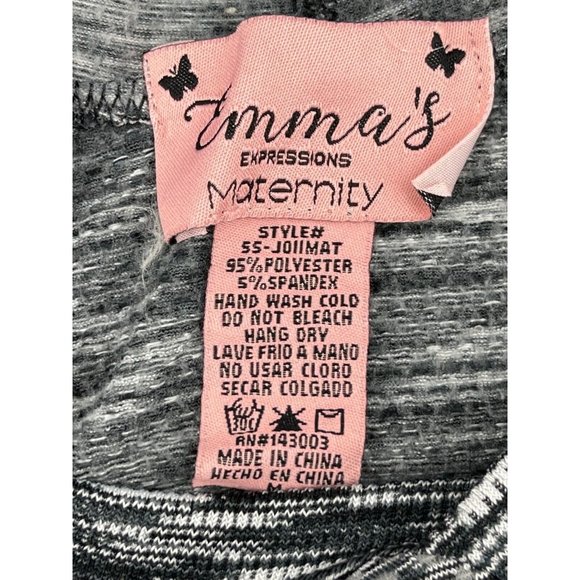 Emma's Expressions Maternity Women's Gray Hooded Sweatshirt Hoodie Size Medium - Picture 6 of 11